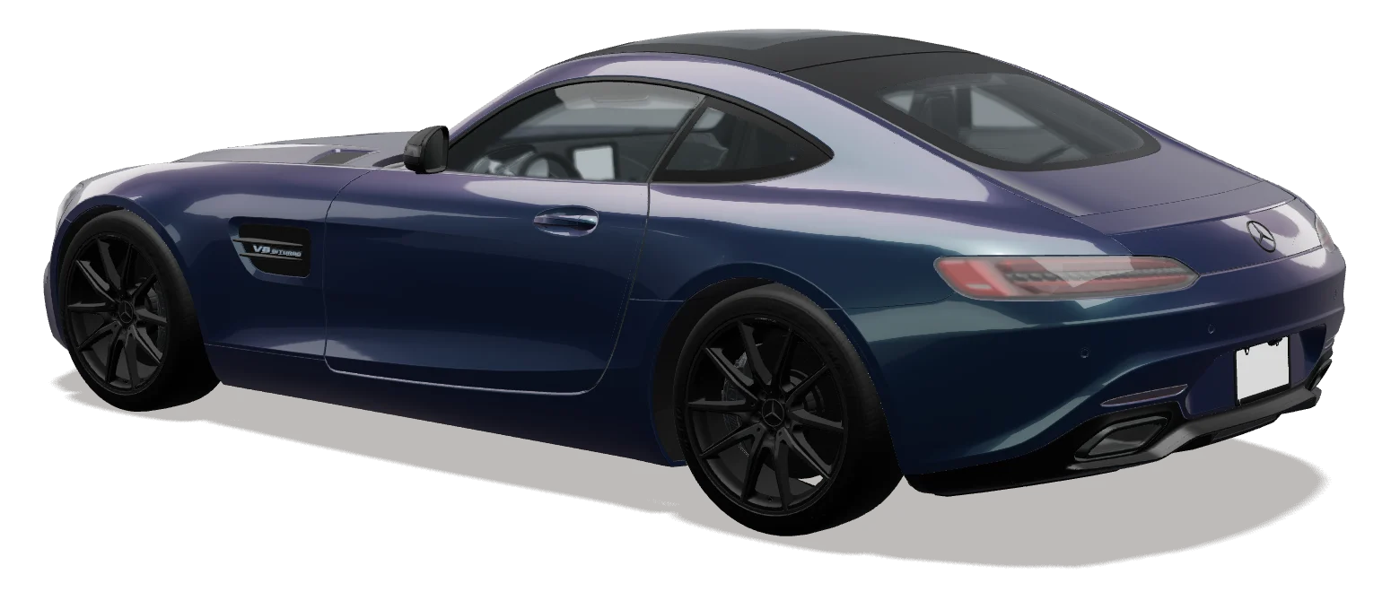 Mercedes-AMG GT wrapped in 3M 2080 Gloss Midnight Blue